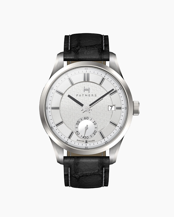 Fathers Aeterna - Orologio Small Seconds Automatico Swiss Made - Bianco 38mm