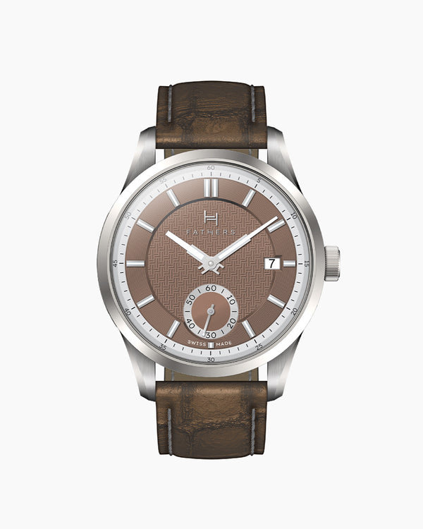 Fathers Radix - Orologio Small Seconds Automatico Swiss Made - Mocha 38mm