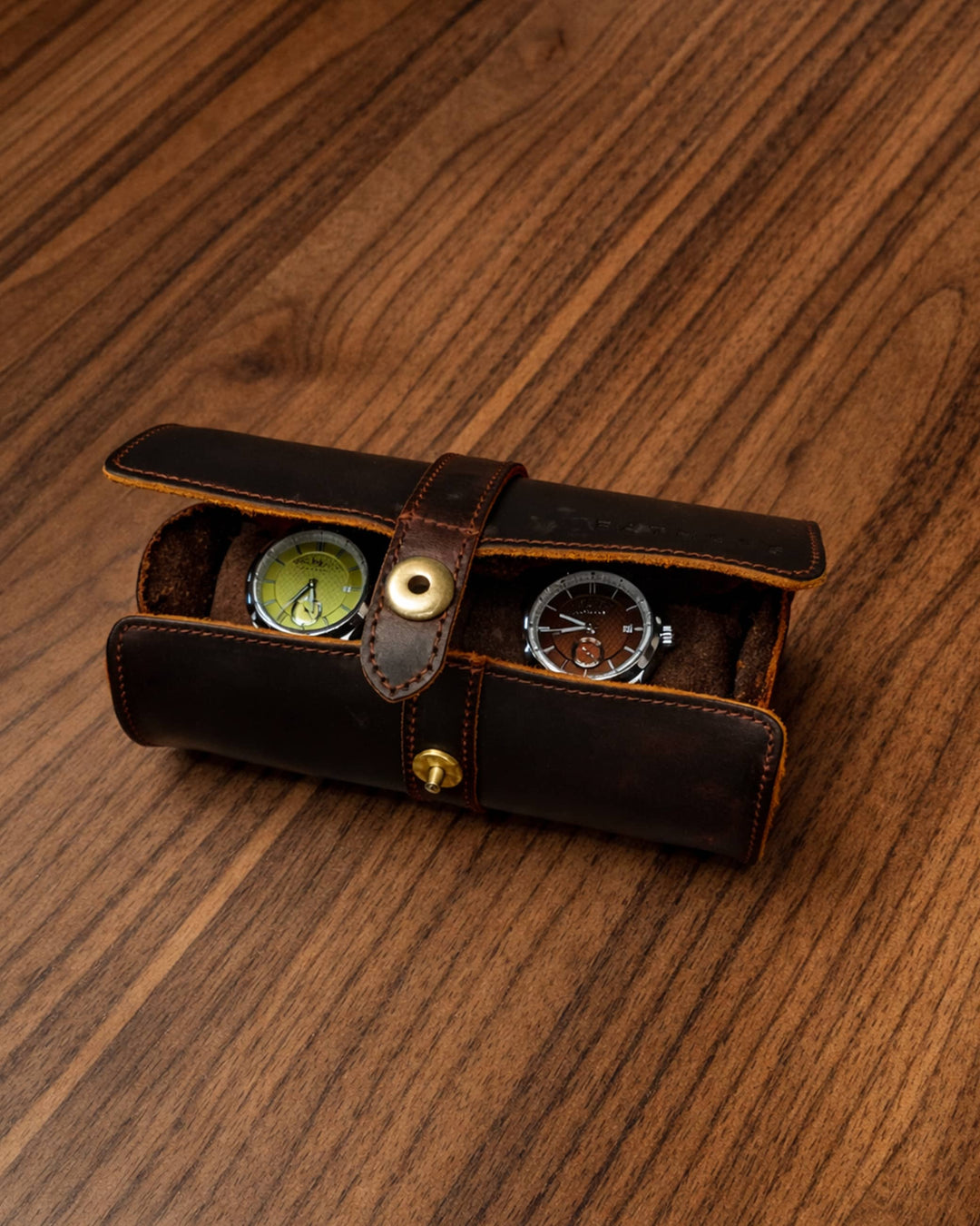 Porta collezioni per 3 orologio in pelle – Fathers #10