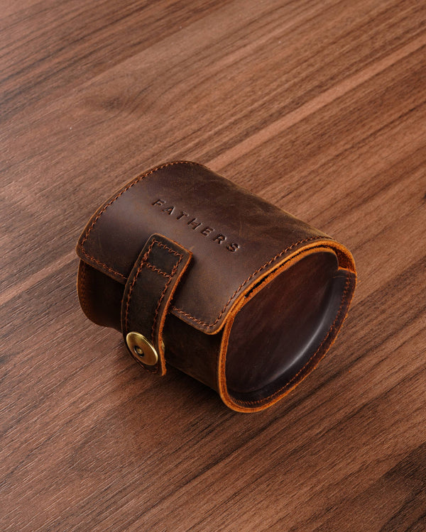 Custodia porta orologio singolo in pelle – Fathers Always #3