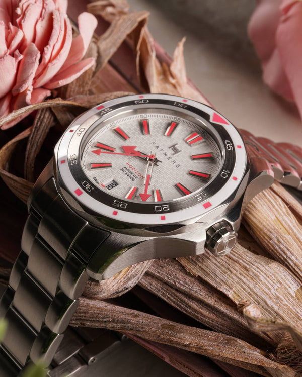 Fathers Silver Rose – Orologio Diver Automatico Swiss Made – Rosa 40 mm