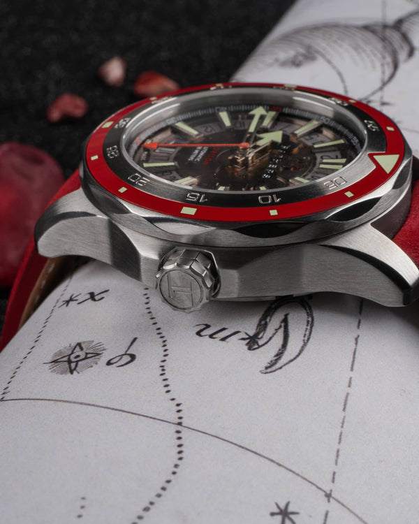 Fathers Evolution Antares – Orologio Diver Automatico Swiss Made – Rosso 40 mm