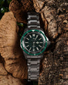 Fathers Outdoor Adventure – Orologio Diver Automatico Swiss Made – Verde 40 mm