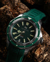 Fathers Outdoor Adventure – Orologio Diver Automatico Swiss Made – Verde 40 mm