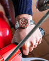 Fathers Anniversary – Orologio Diver Automatico Swiss Made – Rosso 40 mm