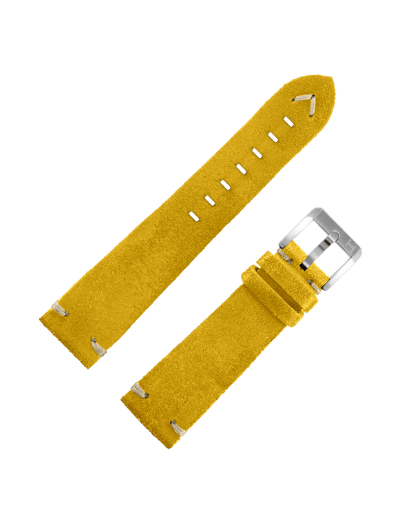 Cinturino Pelle Vitello Scamosciata Giallo