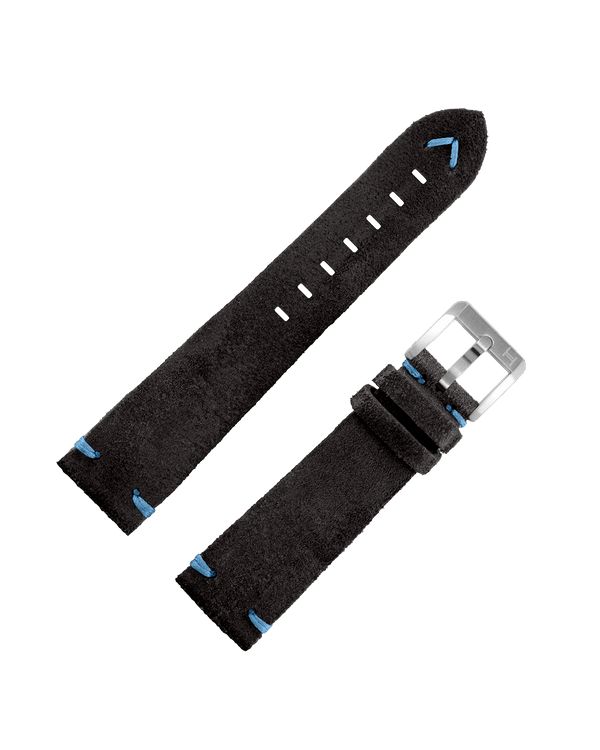 Cinturino Pelle Vitello Scamosciata Nero