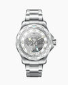 Fathers Globetrotter White – Orologio GMT Automatico Swiss Made – Bianco 40 mm