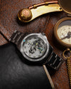 Fathers Globetrotter White – Orologio GMT Automatico Swiss Made – Bianco 40 mm
