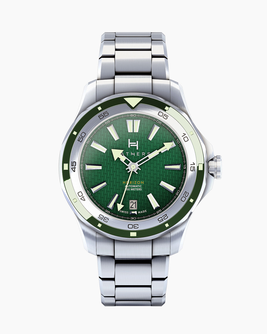 Fathers Outdoor Adventure – Orologio Diver Automatico Swiss Made – Verde 40 mm