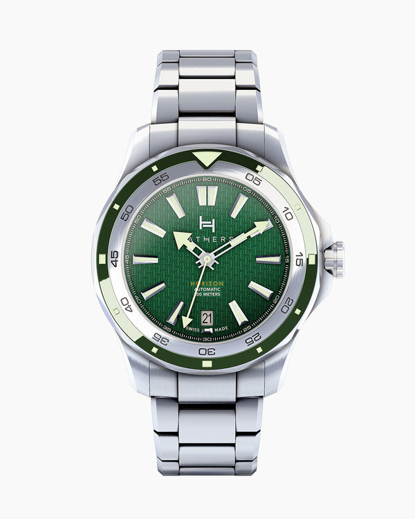 Fathers Outdoor Adventure – Orologio Diver Automatico Swiss Made – Verde 40 mm