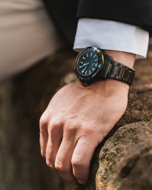 Fathers Professional Elegance – Orologio Diver Automatico Swiss Made – Nero 40 mm