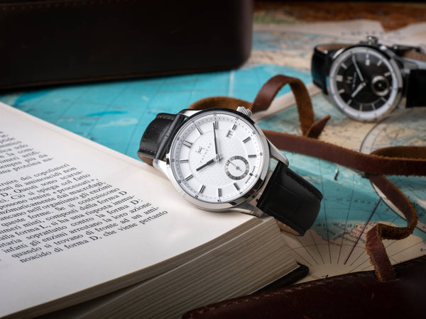 Fathers Aeterna - Orologio Small Seconds Automatico Swiss Made - Bianco 38mm