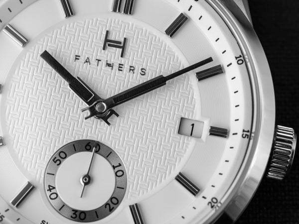 Fathers Aeterna - Orologio Small Seconds Automatico Swiss Made - Bianco 38mm