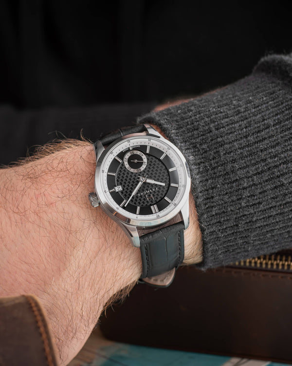 Fathers Custos - Orologio Small Seconds Automatico Swiss Made - Nero 38mm