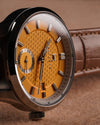 Fathers Meridies - Orologio Small Seconds Automatico Swiss Made - Giallo 38mm