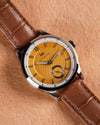 Fathers Meridies - Orologio Small Seconds Automatico Swiss Made - Giallo 38mm