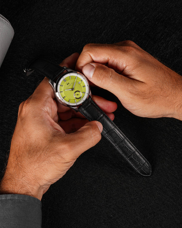 Fathers Viridis - Orologio Small Seconds Automatico Swiss Made - Lime 38mm