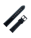 Cinturino Pelle Nero-Azzurro