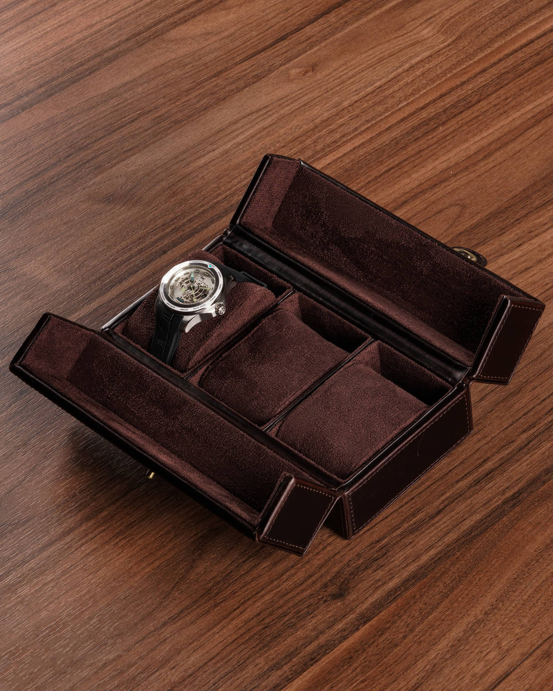 Porta collezioni per 3 orologio in pelle – Fathers #4
