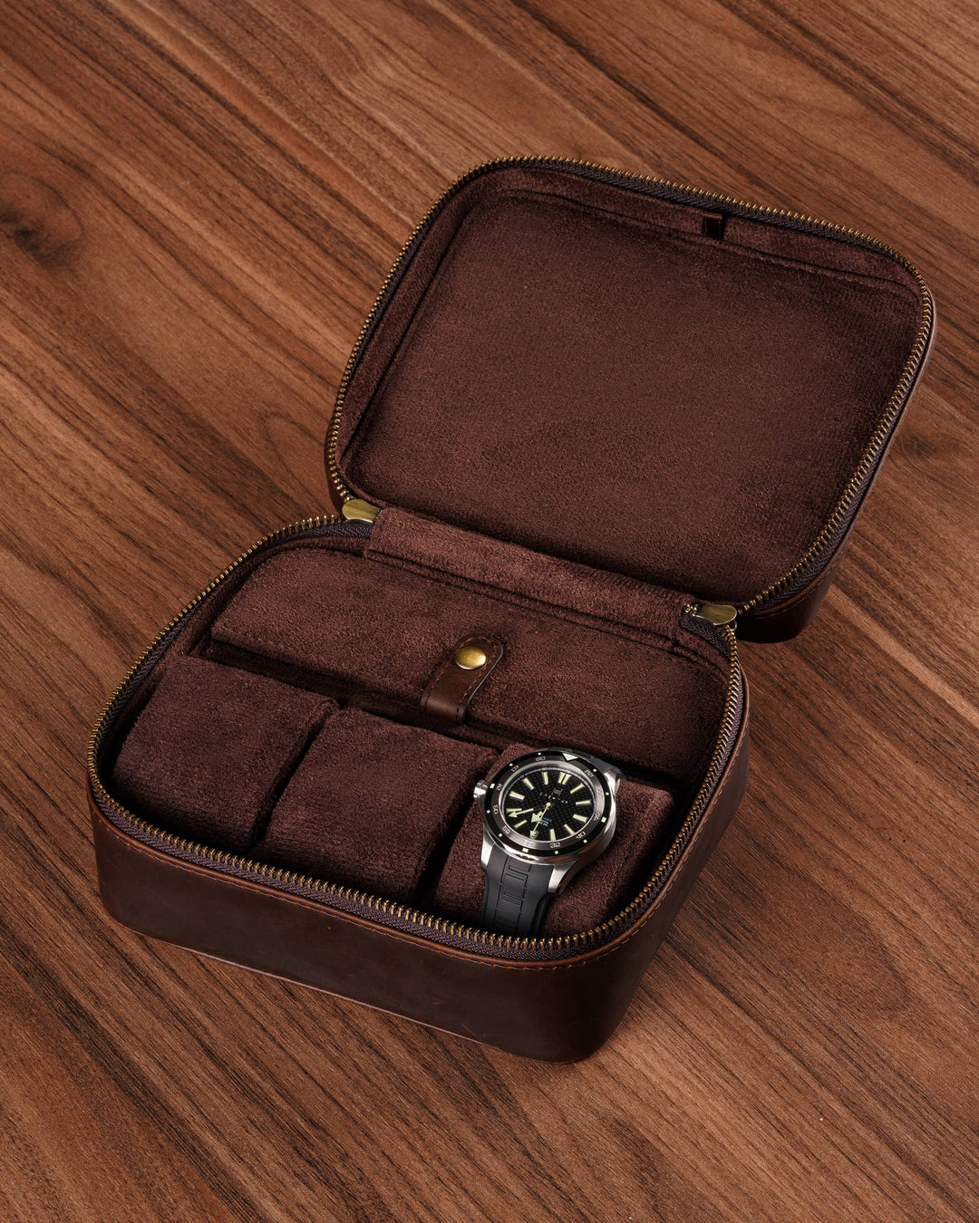 Porta collezioni per 3 orologio in pelle – Fathers #5
