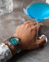 Fathers Cocktail Attire – Orologio Diver Automatico Swiss Made – Turchese 40 mm
