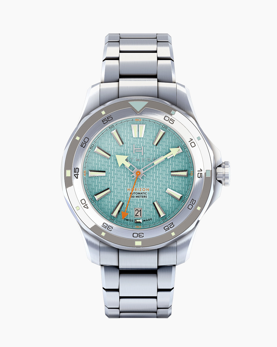Fathers Cocktail Attire – Orologio Diver Automatico Swiss Made – Turchese 40 mm