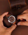 Fathers Radix - Orologio Small Seconds Automatico Swiss Made - Mocha 38mm