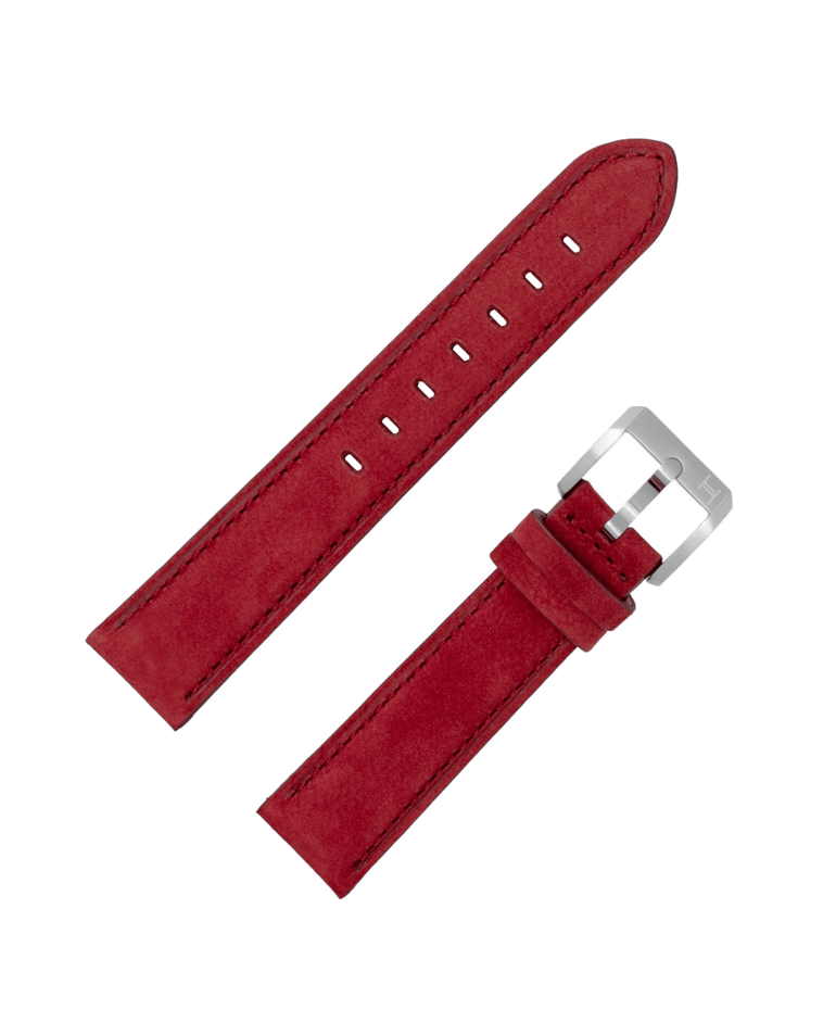 Cinturino Pelle Loden rosso_Fathers Watches